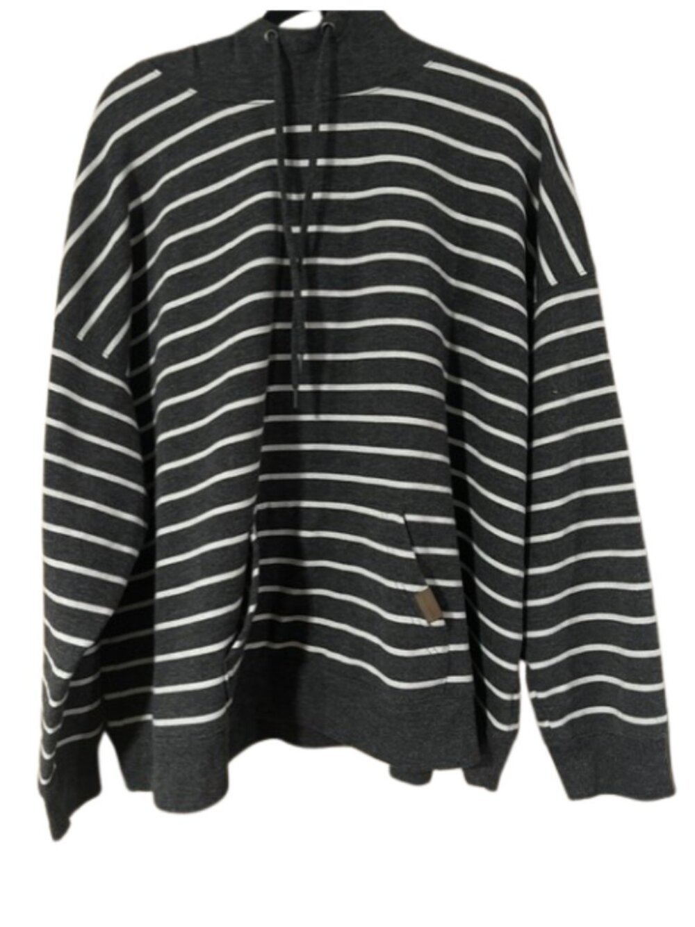 Maurices striped hoodie with plaid lined hood size 3X